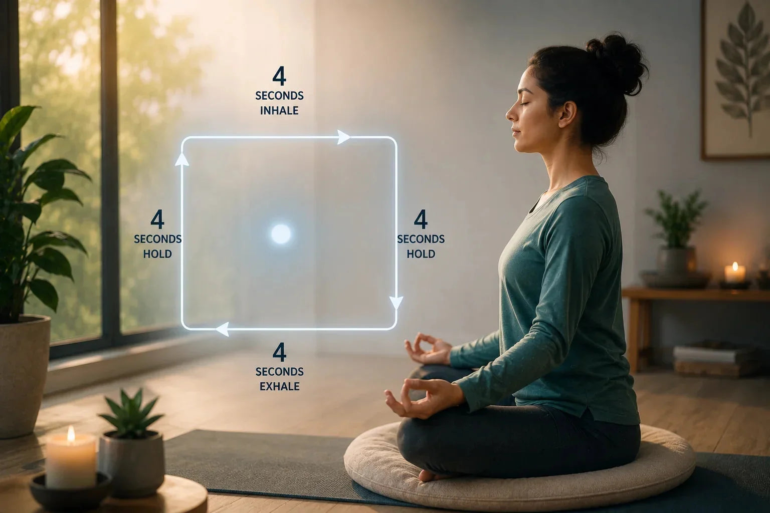 How to perform box breathing exercises?